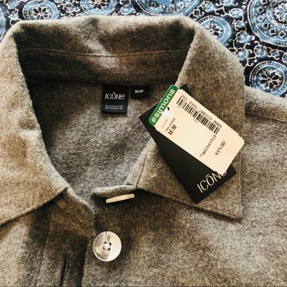 NWT Simons chore top shirt jacket flannel boxy - Picture 4 of 8